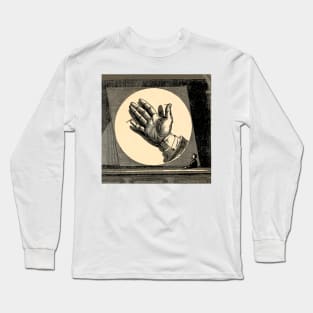 Hand exposed open for all to understand as a quirky message Long Sleeve T-Shirt